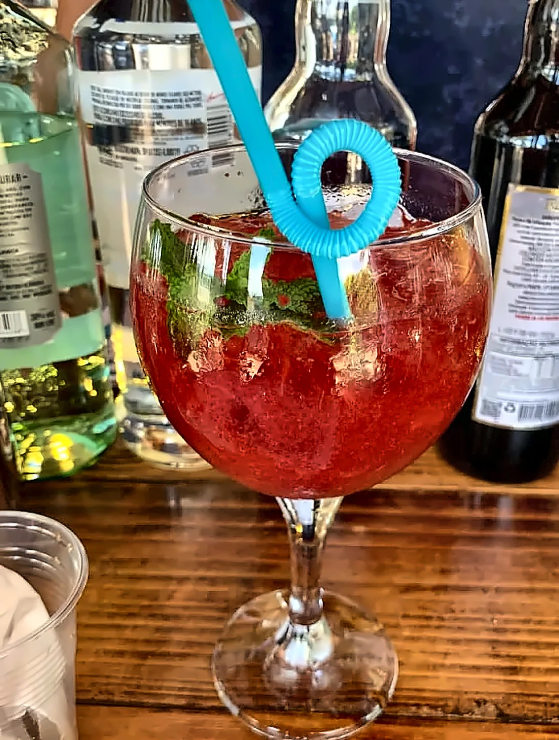 Drink de frutas vermelhas