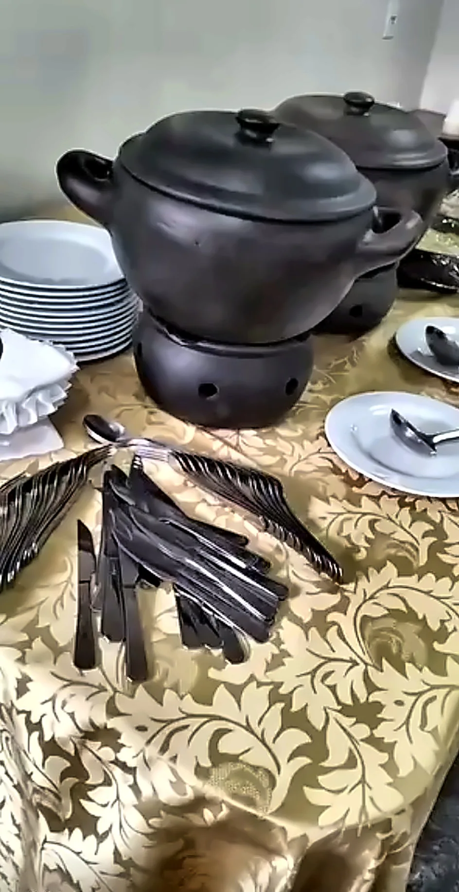 Estrutura de serviço de feijoada